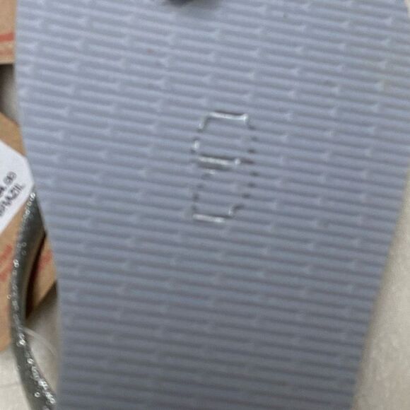 Havaianas Slim Ice Grey Glitter Flip Flop New - Picture 4 of 6
